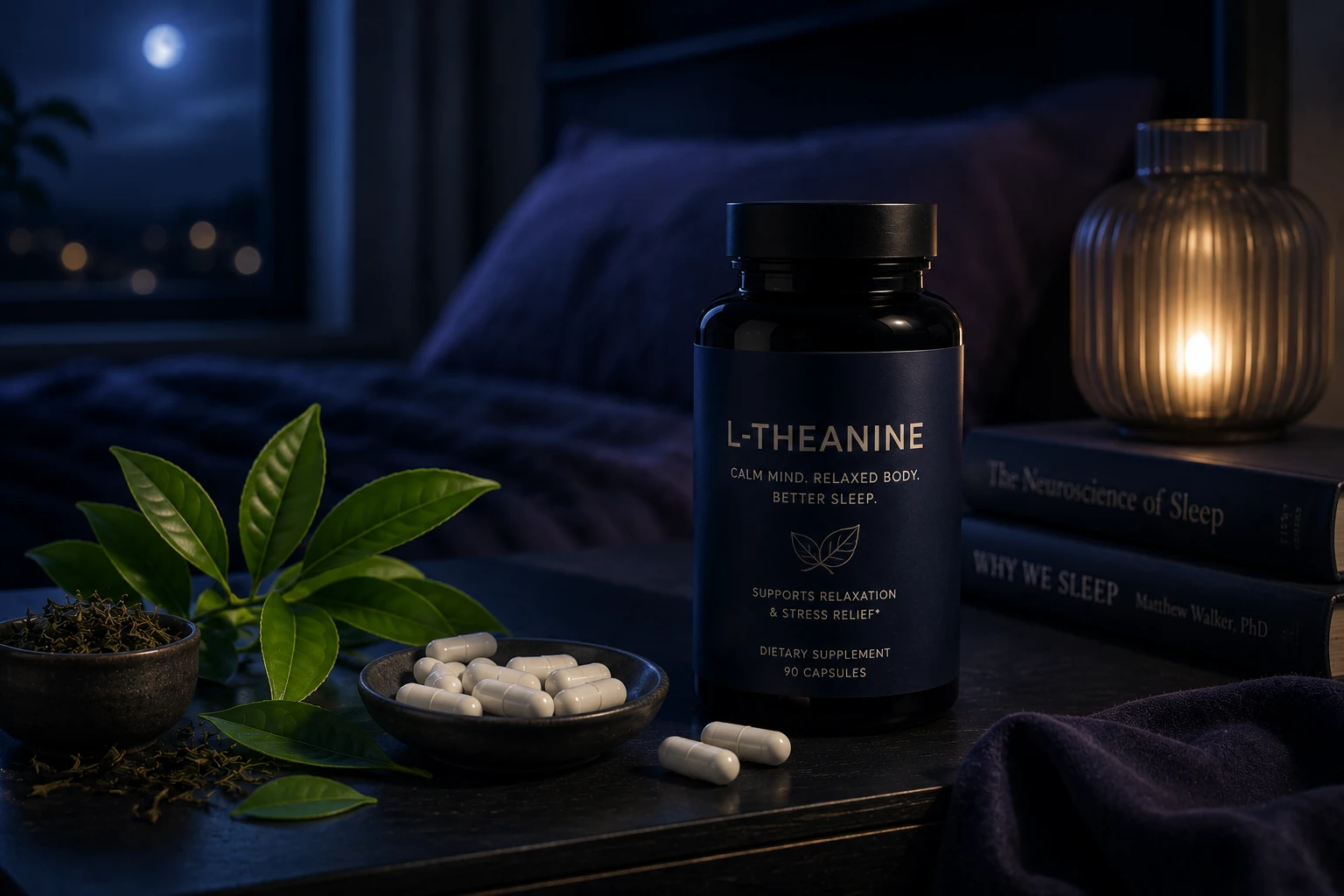 l-theanine supplement for stress reduction and sleep
