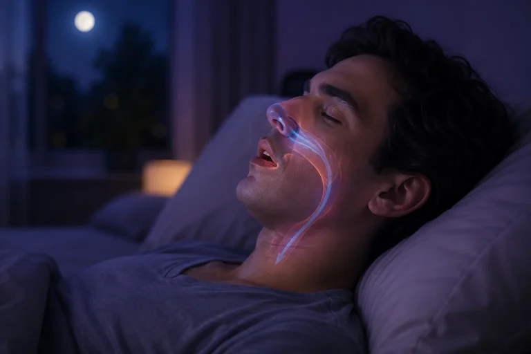 mouth breathing side effects on facial structure during sleep
