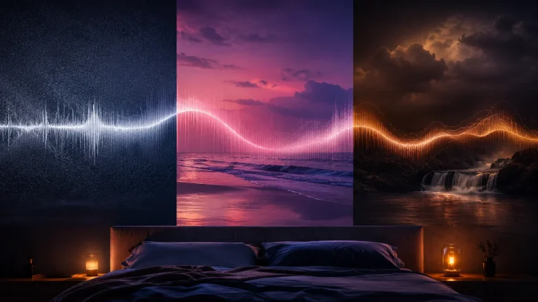 white noise vs pink noise vs brown noise sleep comparison