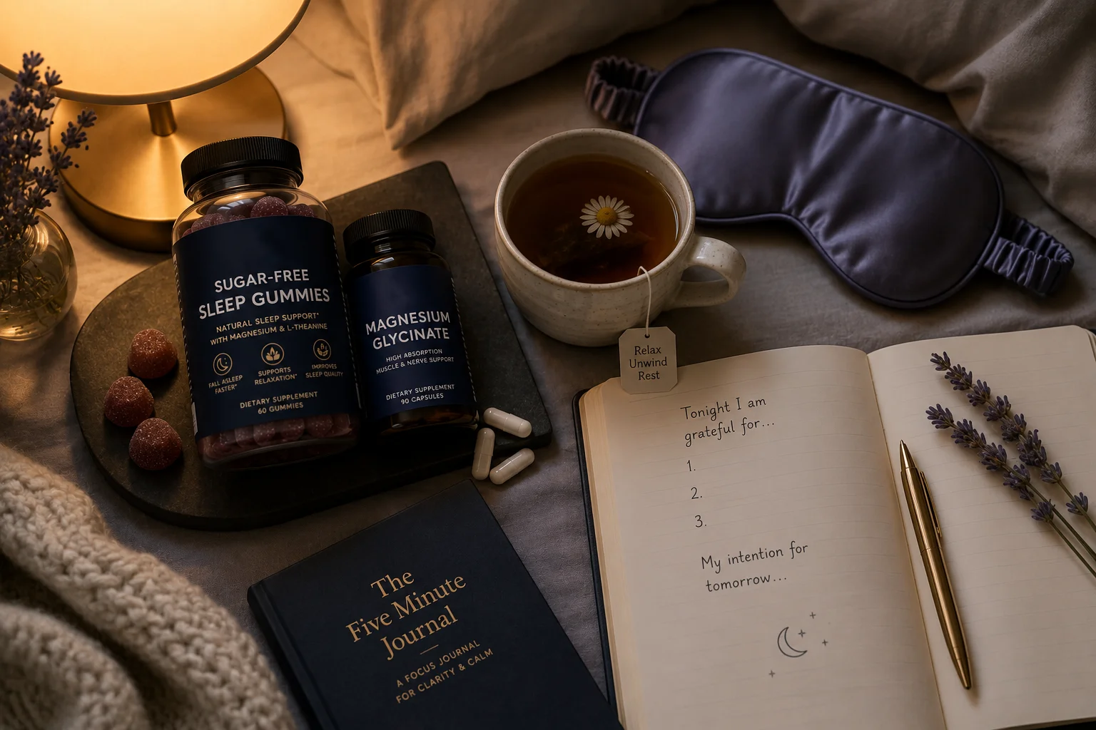 Sugar-free sleep gummies as part of a healthy bedtime routine